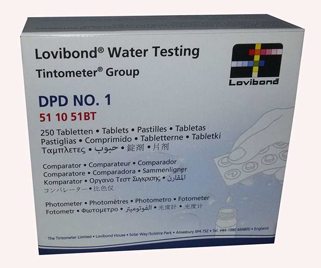 Lovibond DPD1 Chlorine Test X 250 Tablets Chemicals For Pools