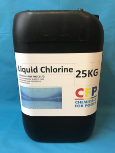 Liquid Chlorine 25KG (sanitiser and shock treatment) - Chemicals for Pools